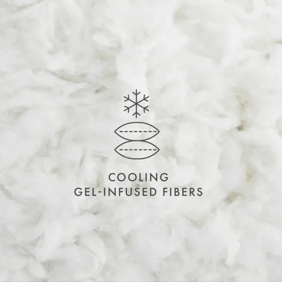 Cooling Gel Fiber Pillow 2-Pack Queen For All Sleep Styles-Back, Side & Stomach - Picture 4 of 7